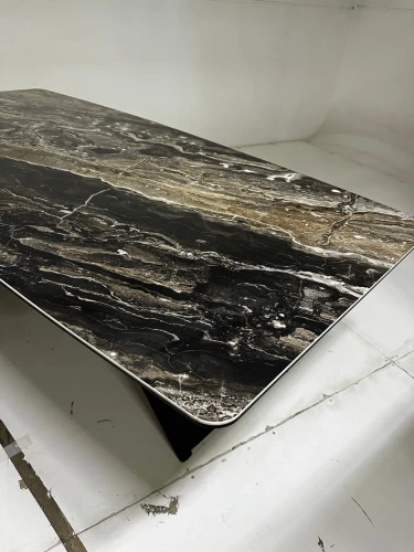 Стол МАРСЕЛЬ 220 RITCHER DOVE Amadeus, керамика / Черный М-City