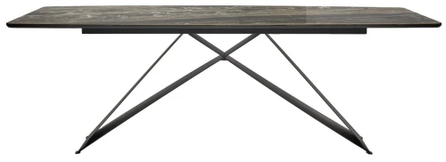 Стол МАРСЕЛЬ 220 RITCHER DOVE Amadeus, керамика / Черный М-City