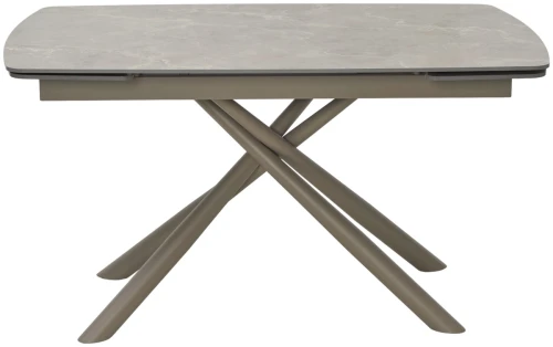 Стол RIVOLI 140 MATT LATTE STONE SOLID CERAMIC / TAUPE, ®DISAUR