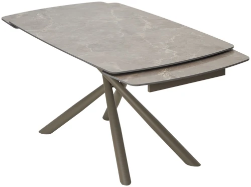 Стол RIVOLI 140 MATT LATTE STONE SOLID CERAMIC / TAUPE, ®DISAUR