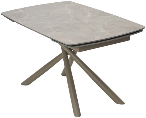 Стол RIVOLI 140 MATT LATTE STONE SOLID CERAMIC / TAUPE, ®DISAUR