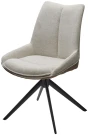 Стул OSKAR 360 град. поворот. KN01-05 Бежевый/ BZ1046-21 Коричневый/ Черный, ®DISAUR Стул OSKAR 360 град. поворот. KN01-05 Бежевый/ BZ1046-21 Коричневый/ Черный, ®DISAUR