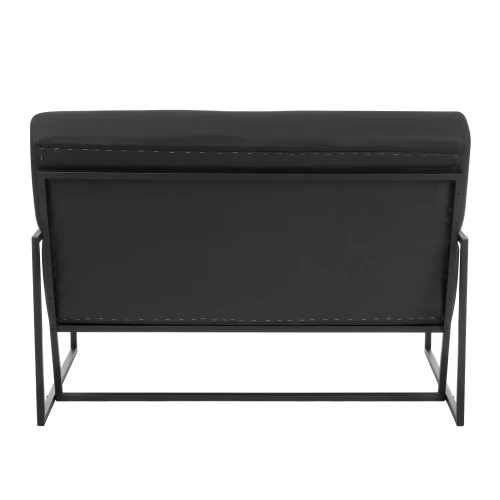 Диван Charli LUX/Чарли Люкс экокожа , Sharp Чёрный