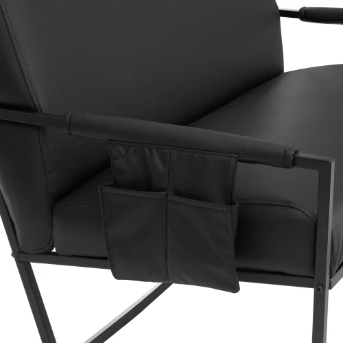 Диван Charli LUX/Чарли Люкс экокожа , Sharp Чёрный