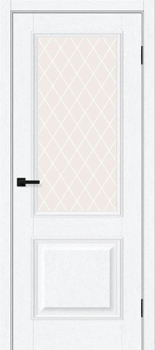 Межкомнатная дверь BRAVO Классик-13 White Silkwood White Сrystal