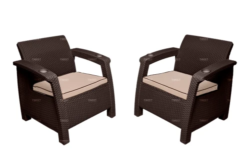 Комплект на балкон TWEET Balcony Set, цвет: венге