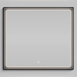 Зеркало Лайт 90, черный глянец
