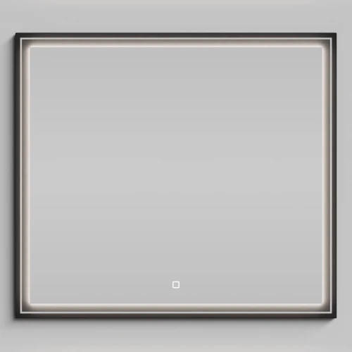 Зеркало Лайт 90, черный глянец