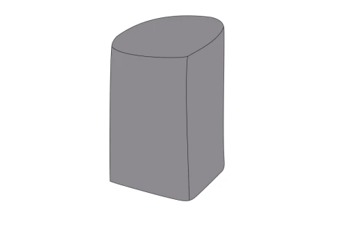 Защитный чехол на стул барный Марсель/Бордо, 59×70,5×107 см, цвет темно-серый