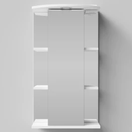 Зеркало Эльба 45, Белый глянец ПВХ, правая