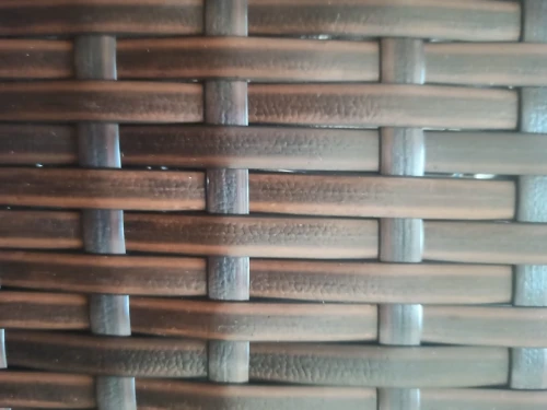 Стол из искусственного ротанга на металлическом каркасе СЕУЛ «SEOUL» 151х81 Dark brown арт.75745