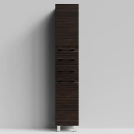 Пенал Мальта 35 напольный, Палисандр ПВХ 43101, правый, бельевая корзина