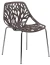 GH103/DC453 Стул пластиковый, СЕРЫЙ, каркас металл хром