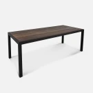 Стол Quadro 2300х990 wood RAL 9005, Термоясень.Чёрный