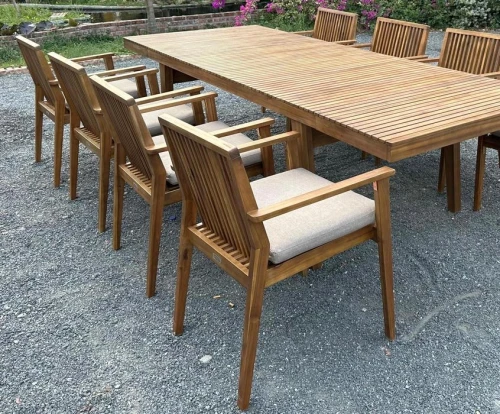 Обеденный стол из акации MONA раздвижной 179/263 см  Joygarden