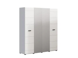 Шкаф четырехстворчатый Нэнси New, Белый глянец холодный