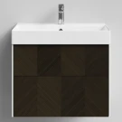 Тумба Катарини, 70 подвесной, Дуб цвет 14 Vodok с раковиной в комплекте