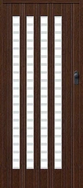 Межкомнатная складная дверь BRAVO Браво-011 Венге
