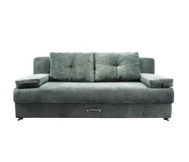 Диван-еврокнижка Амстердам мини люкс серый