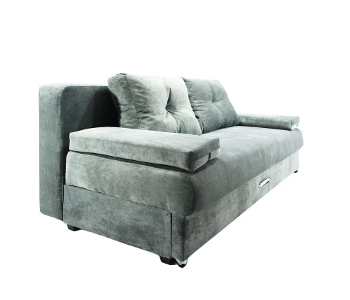 Диван-еврокнижка Амстердам мини люкс серый