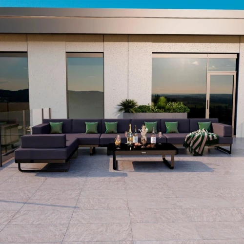 Лаунж зона TESORA антрацит - каркас карбон