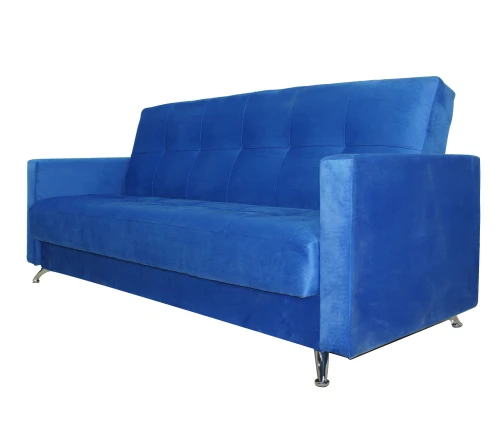 Диван Престиж Люкс 120 велюр синий