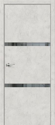 Межкомнатная дверь экошпон mr.wood Браво-2.55 Look Art Mirox Grey