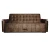 Диван Мадрид, с/м 125х 184, велюр коричневый, ППУ + Пружинный блок