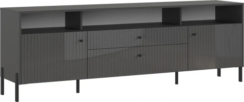 Тумба ТВ Оливия (металл), Графит, Графит глянец