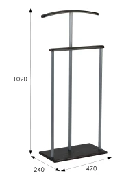 Вешалка костюмная Дэви 1 металлик/венге