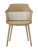 DC273 Стул пластиковый, БЕЖЕВЫЙ#6566 c подушкой