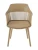 DC273 Стул пластиковый, БЕЖЕВЫЙ#6566 c подушкой