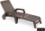 Шезлонг B:rattan MIAMI складной, коричневый