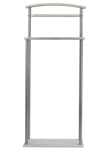 Вешалка костюмная Верис 4 металлик/дуб дымчатый