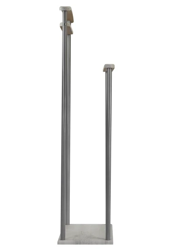 Вешалка костюмная Верис 4 металлик/дуб дымчатый