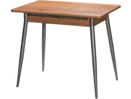 Стол М46 «Бостон» ДП1-01-10 900(1270)*600, ЛДСП:Дуб горный, Н/стола прямые с ут. Металлик