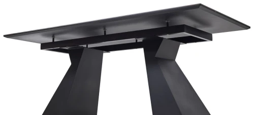 Стол БОГАРТ 200 TITANIUM BLACK PULIDO, керамика / Черный М-City