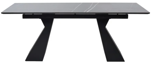 Стол БОГАРТ 200 TITANIUM BLACK PULIDO, керамика / Черный М-City