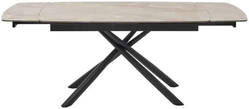 Стол RIVOLI 140 GLOSS AMBER JADE SOLID CERAMIC / BLACK, ®DISAUR