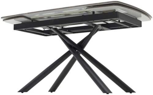 Стол RIVOLI 140 GLOSS AMBER JADE SOLID CERAMIC / BLACK, ®DISAUR