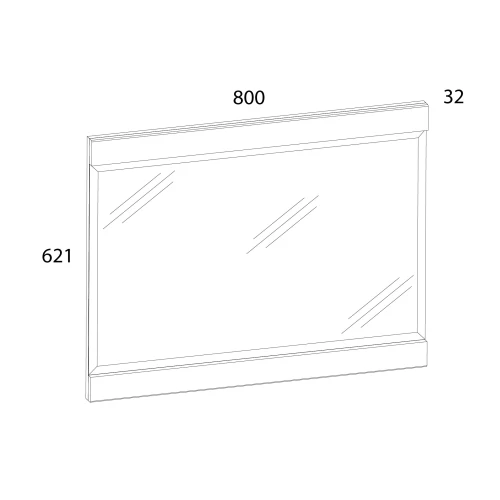 Зеркало DIESEL , цвет дуб мадура