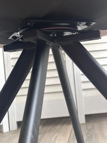 Стул LONG 360 град. поворот. NS10 Серый, букле / черный каркас, М-City