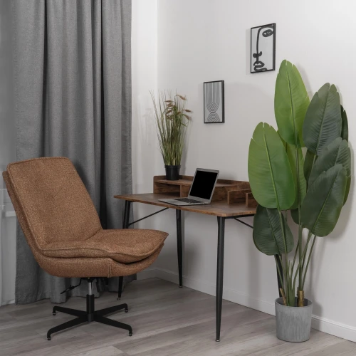 Кресло лаунж Cosmo велюр/букле, VT shape amber