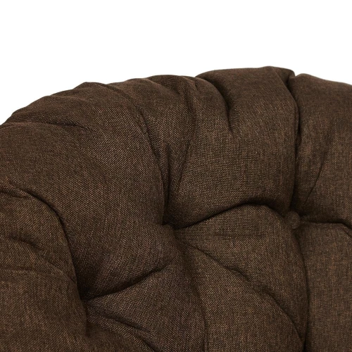 Кресло-качалка PAPASAN/ПАПАСАН w 23/01 B /с подушкой/ 115х78х104 см, Cognac (коньяк), ткань Коричневый, 3М7-147