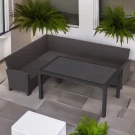 Комплект мебели под ротанг Калифорния “California“ с угловым диваном 240х188 см арт.80497 без подушек столом 1650х950 см Комплект мебели под ротанг Калифорния “California“ с угловым диваном 240х188 см арт.80497 без подушек столом 1650х950 см