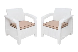 Комплект кресел TWEET Double Seat, цвет: белый