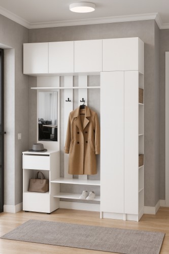 Прихожая Бали, Белый. Комплект 16