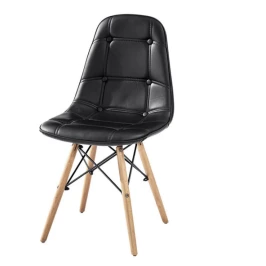 Стул КВАДРО «KVADRO» со спинкой черный