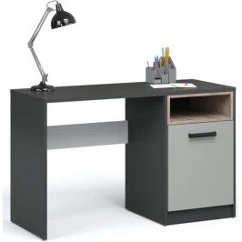 Стол «Квадро» 120, Антрацит/Белый/Дуб эндгрейн/Шиншилла