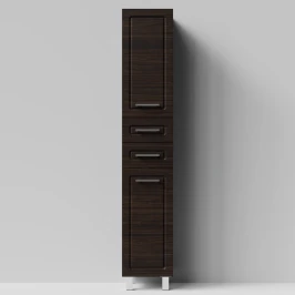 Пенал Арабеска 35 напольный, Палисандр ПВХ 43101, левый, бельевая корзина